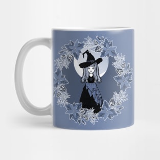 Blue Winter Solstice Yule Cheeky Witch® Mug